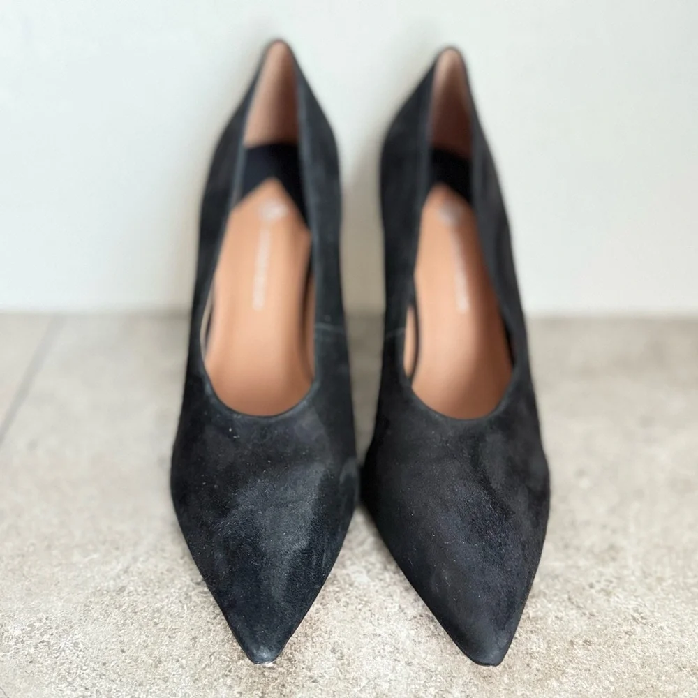 NEW Antonio Melani Saige Black Suede Stiletto Pumps Women’s Size‎ 11